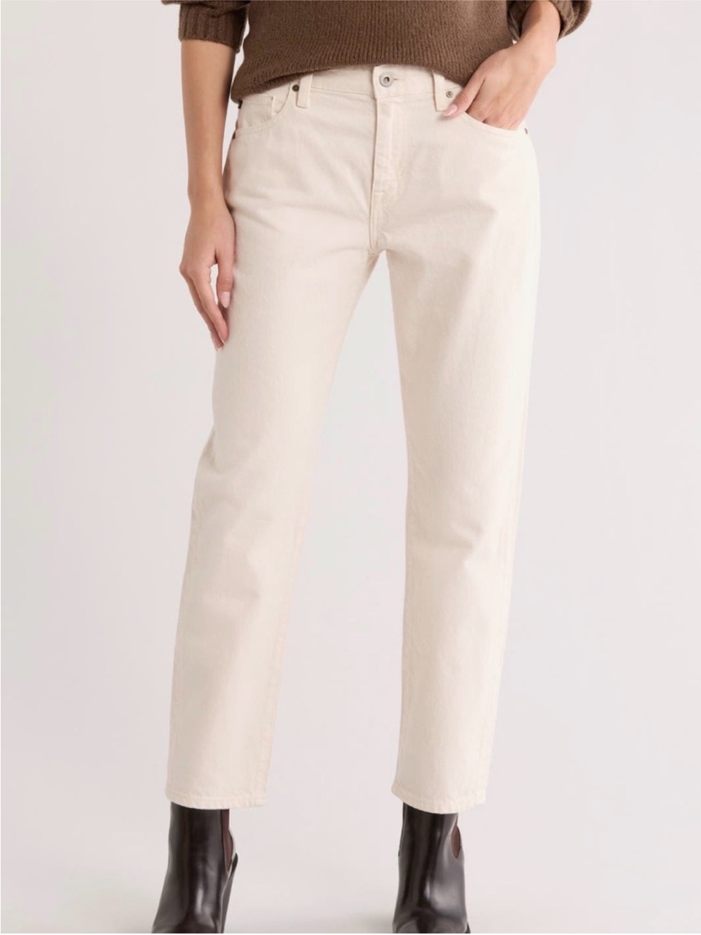 NWT AG Ex-Boyfriend Mid Rise Slouchy Slim Jeans - Opal Stone - Women's Size 27